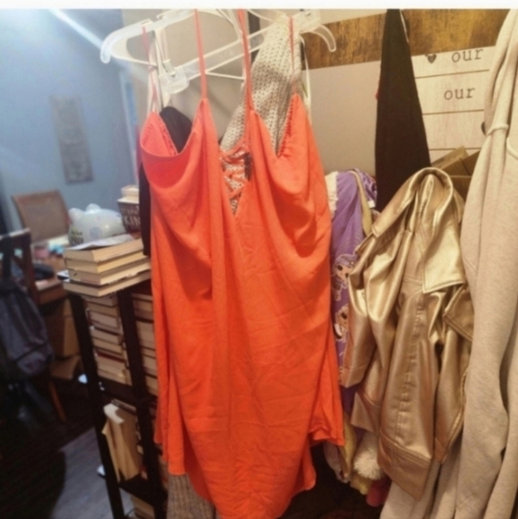 NWOT Venus Lattice Lace-Up Boho Halter Dress Size 2x - Picture 5 of 5